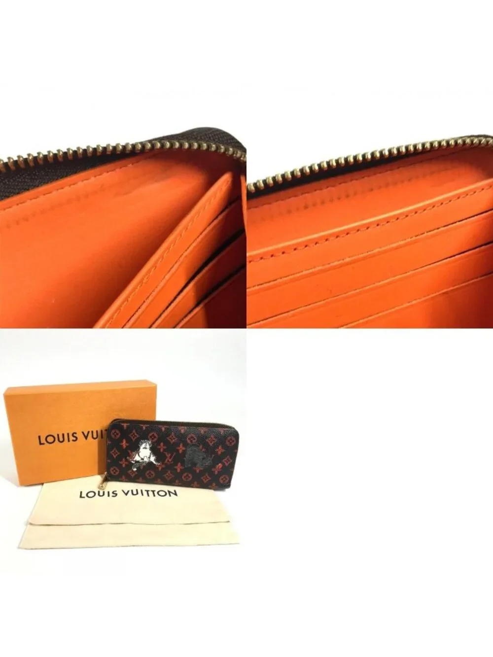 Louis Vuitton Wallet Zippy Monogram Canvas Brown